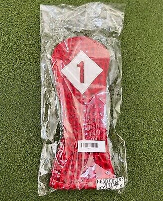Www.chipnputt.com Iliac Golf Vintage 3 Patent British Croc Red+White Leather Driver Headcover-NEW! 14 Www.chipnputt.com Iliac Golf Vintage 3 Patent British Croc Red+White Leather Driver Headcover-NEW! - Image 12