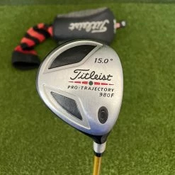 Www.chipnputt.com Titleist Pro Trajectory 980F 15º 3 Wood,RH+HC,43" Rombax Stiff Graphite-Good!