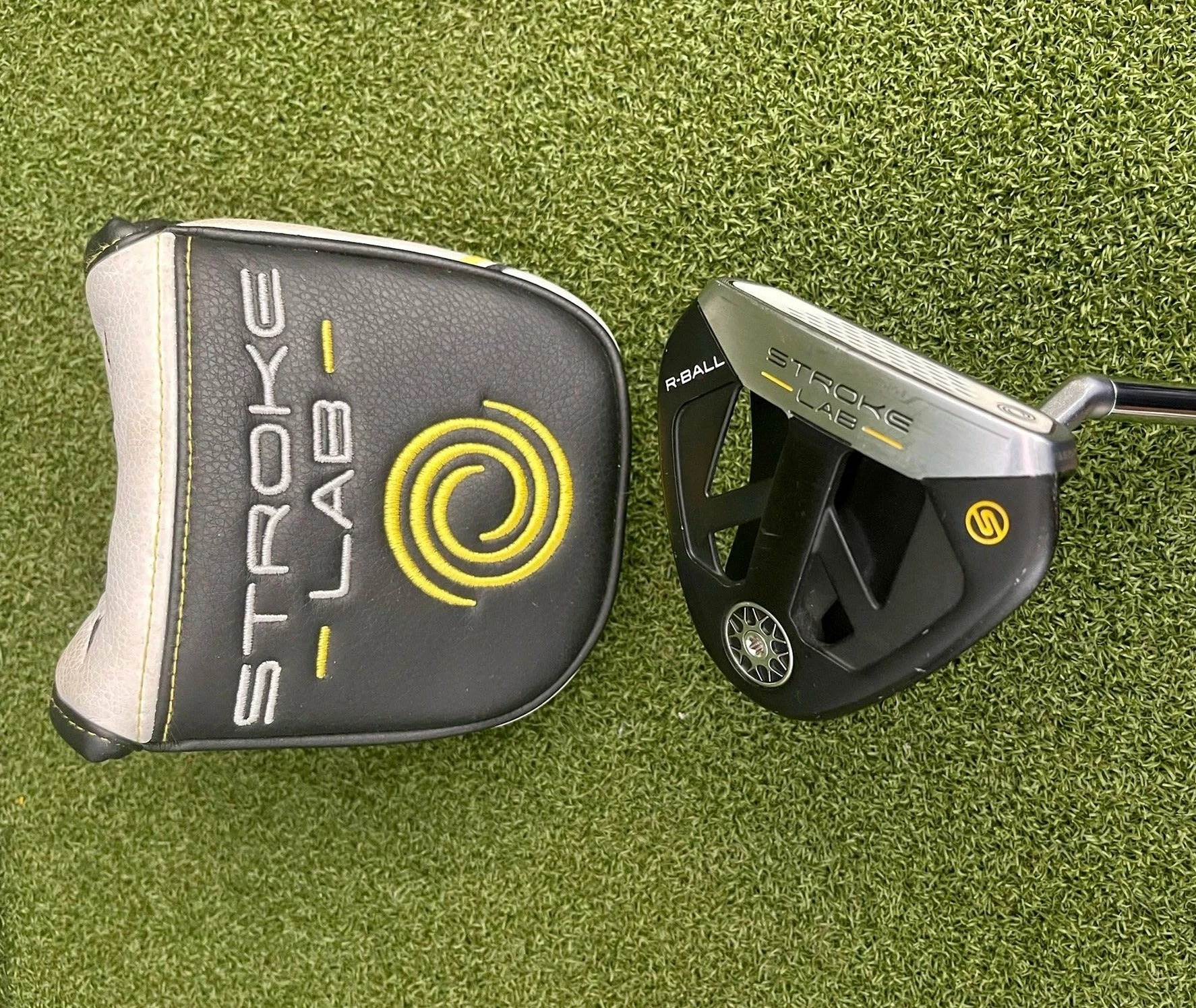 Www.chipnputt.com Odyssey Stroke Lab R-Ball S Putter, RH + HC, 34.5" Stroke Lab Shaft & Grip-Great! 3 Www.chipnputt.com Odyssey Stroke Lab R-Ball S Putter, RH + HC, 34.5" Stroke Lab Shaft & Grip-Great!
