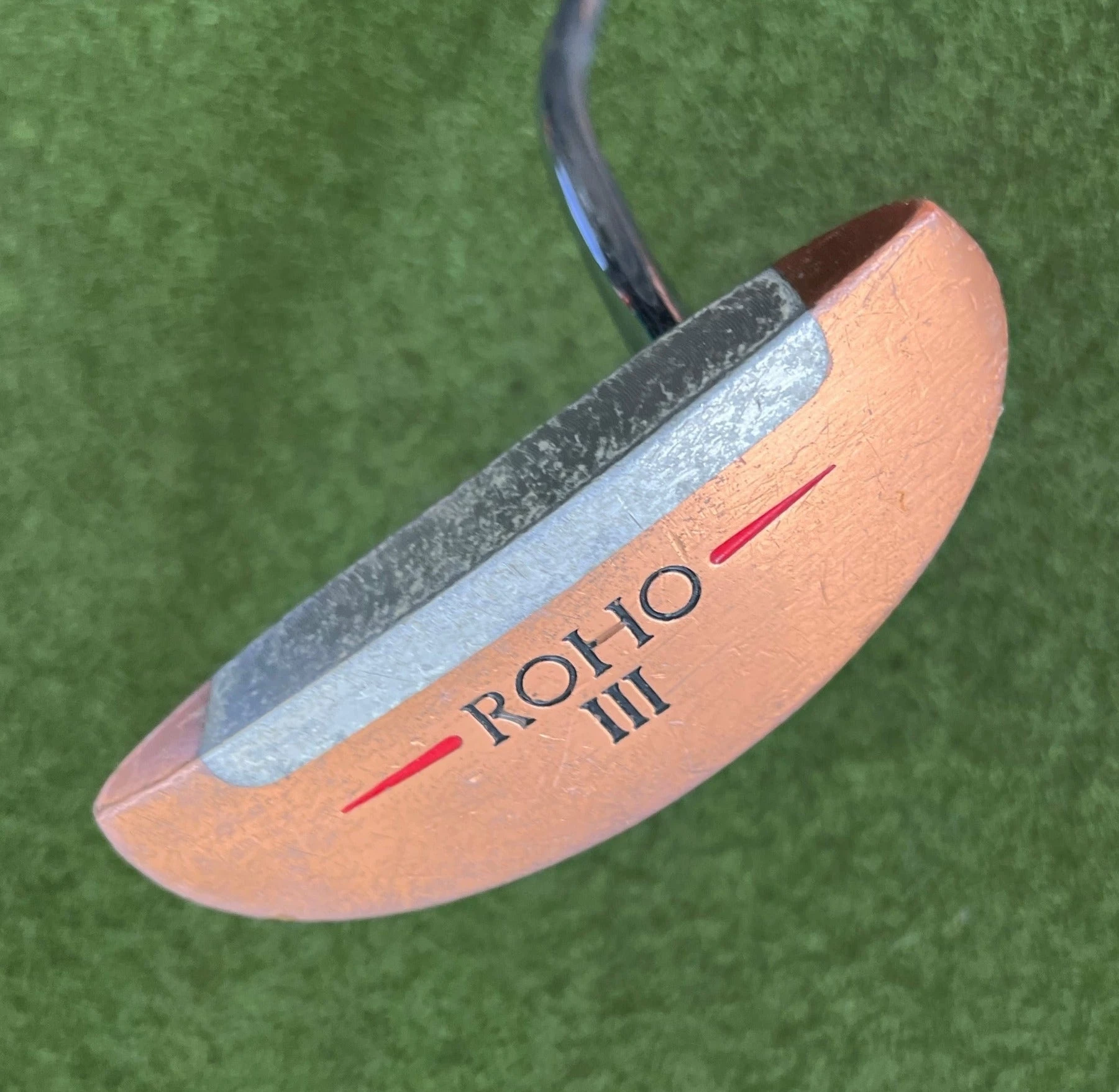Www.chipnputt.com TaylorMade ROHO III Putter, 34", RH, Stock Shaft & Super Stroke Grip-Good! 3 Www.chipnputt.com TaylorMade ROHO III Putter, 34", RH, Stock Shaft & Super Stroke Grip-Good!