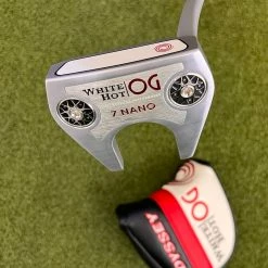 Www.chipnputt.com Odyssey White Hot OG 7 Nano Putter, 34", RH+HC, Stroke Lab Shaft & SS Grip-MINT!