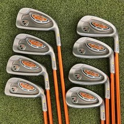 Www.chipnputt.com Ping I/10 Yellow Dot 3-W Iron Set, RH, Ping TFC Stiff Graphite & GP Grips-Great!