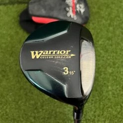 Www.chipnputt.com Warrior Golf 15° 3 Wood, RH + HC, 43" Warrior Golf Stiff Graphite Shaft-Good!
