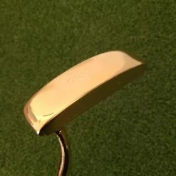 Www.chipnputt.com 24K Gold Plated Putter By Celebrity Golf Club,With Leather Stitched Grip, 35",RH