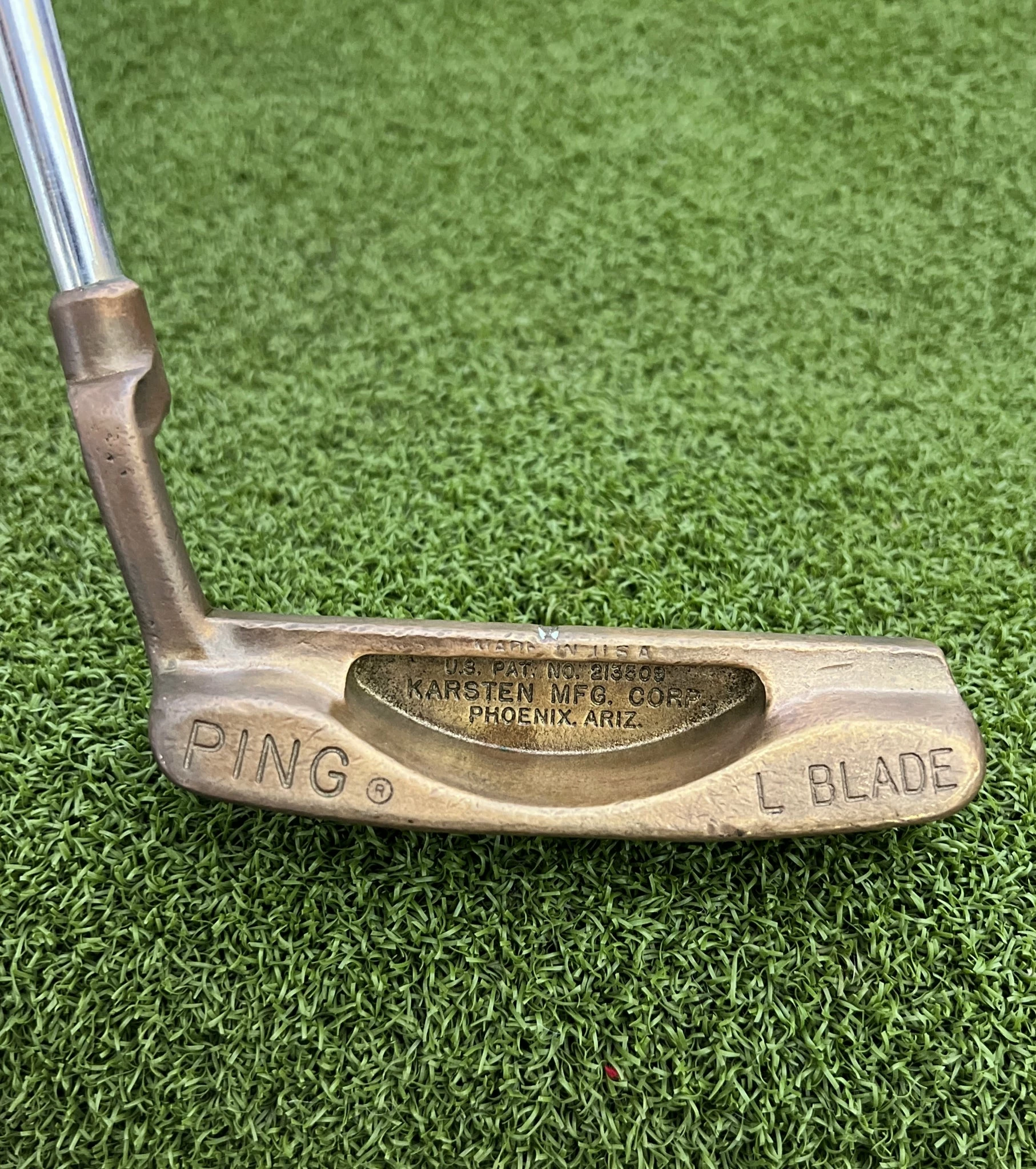 Www.chipnputt.com Ping L Blade Karsten Putter, 33", RH, Stock Shaft & Lamkin Grip, Vintage-Great! 3 Www.chipnputt.com Ping L Blade Karsten Putter, 33", RH, Stock Shaft & Lamkin Grip, Vintage-Great!