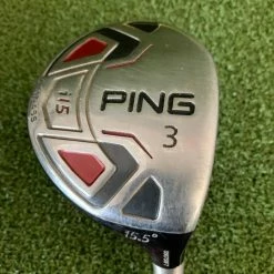Www.chipnputt.com Ping I15 15.5° 3 Wood, RH, 42.5" UST Mamiya Proforce Stiff Graphite Shaft-Great!
