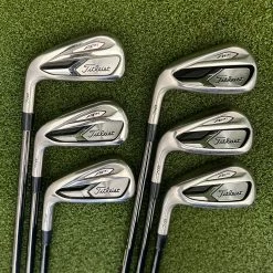 Www.chipnputt.com Titleist 718 AP1 5-PW Iron Set, LH, KBS PVD Smoke Steel Stiff, +.5" Longer-Great!