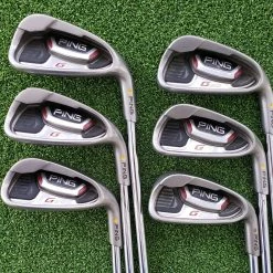 Www.chipnputt.com Ping G20 Yellow Dot 1.5º Up 5-PW Iron Set, RH, CFS Regular Steel Shafts- Great!