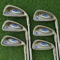 Www.chipnputt.com Ping G5 Green Dot 2º Up 5-PW Iron Set, RH, True Temper Stiff Steel Shafts-Great!