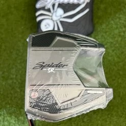 Www.chipnputt.com TaylorMade Spider SR Platinum/White #9 Putter, 35", LH+HC,Fluted Feel Shaft-NEW!