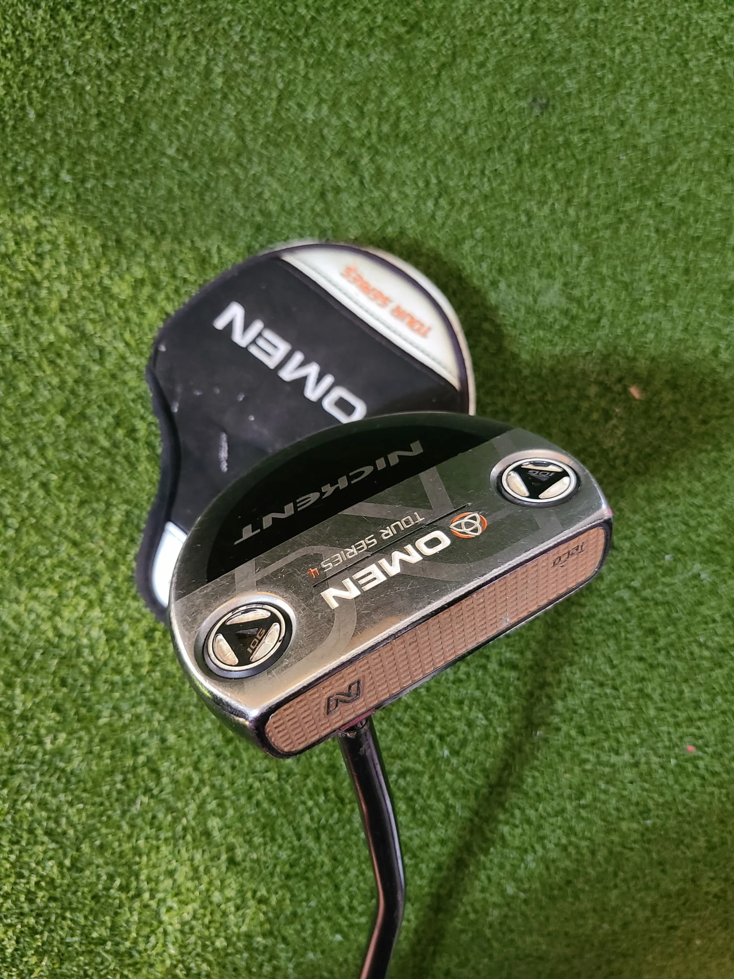Www.chipnputt.com Nickent Omen Tour Series 4 Putter, RH, 35" + H/C, Steel Shaft, Nice! 3 Www.chipnputt.com Nickent Omen Tour Series 4 Putter, RH, 35" + H/C, Steel Shaft, Nice!