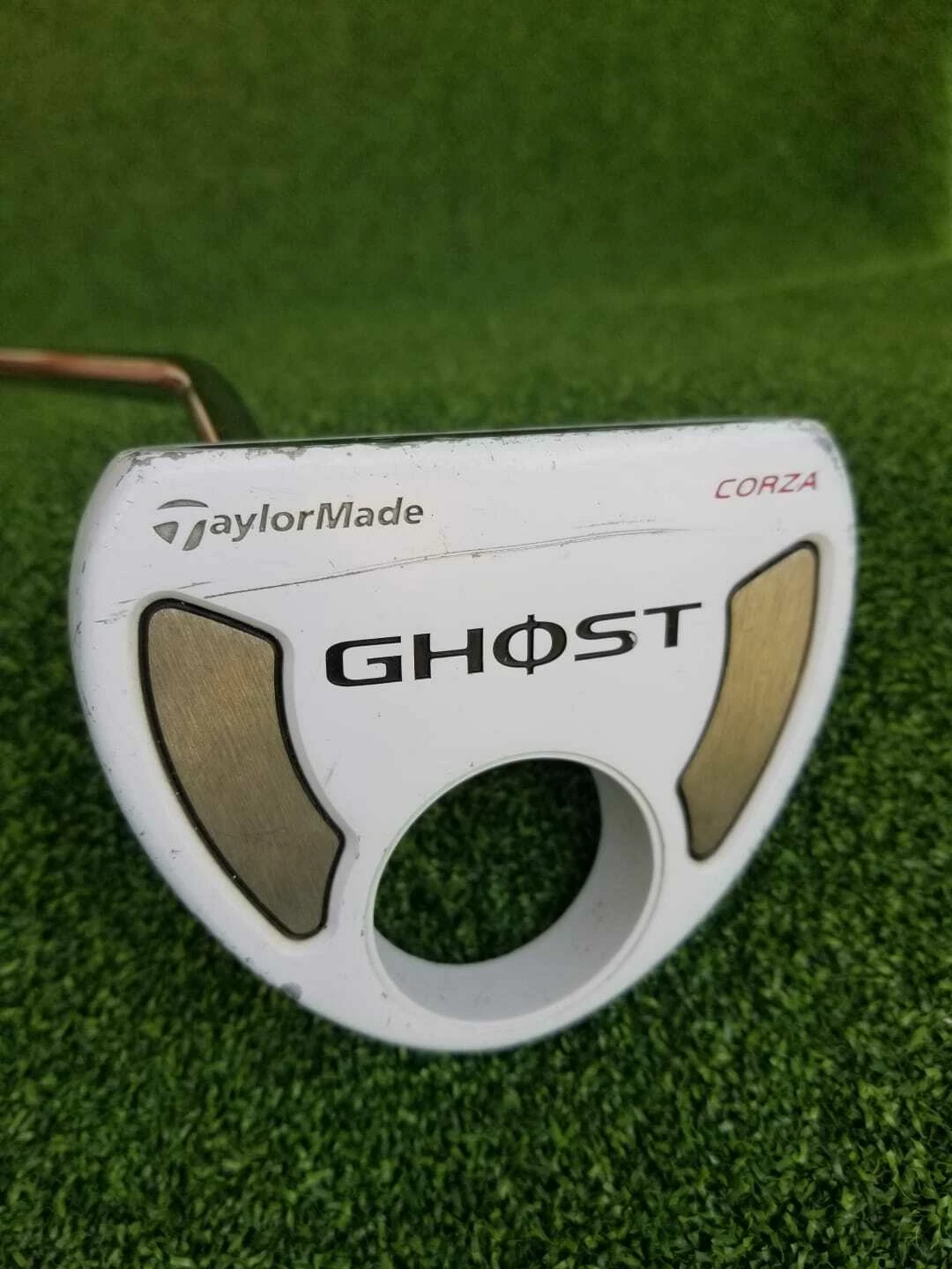 Www.chipnputt.com TaylorMade Ghost Corza Putter, LH + H/C, 35" Stock Steel Shaft-Winn Grip-Good! 4 Www.chipnputt.com TaylorMade Ghost Corza Putter, LH + H/C, 35" Stock Steel Shaft-Winn Grip-Good! - Image 2