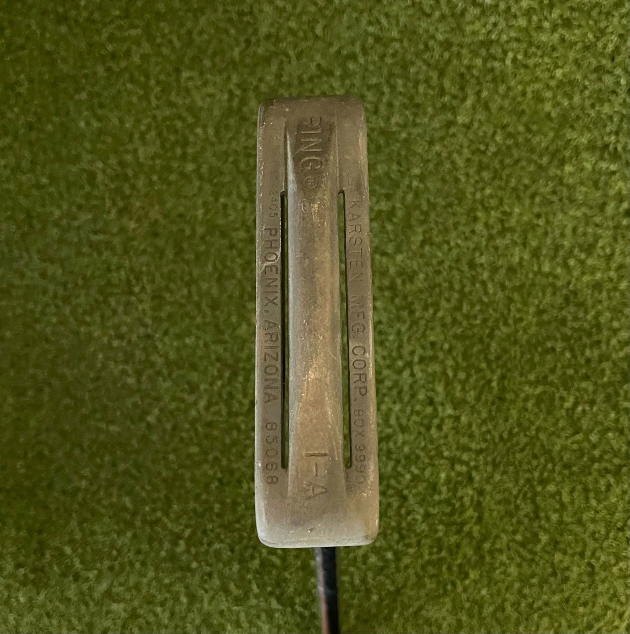 Www.chipnputt.com Vintage Ping Karsten 1-A Putter, Phoenix AZ 85068, RH/LH, 35.5" True Temper Shaft-ALL ORIGINAL-Rare,Nice! 4 Www.chipnputt.com Vintage Ping Karsten 1-A Putter, Phoenix AZ 85068, RH/LH, 35.5" True Temper Shaft-ALL ORIGINAL-Rare,Nice! - Image 2