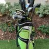 Www.chipnputt.com Nickent Complete Golf Set, Regular, 3DX Hybrid Irons, Woods, Putter, Cart Bag-Great!