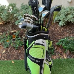 Www.chipnputt.com Nickent Complete Golf Set, Regular, 3DX Hybrid Irons, Woods, Putter, Cart Bag-Great!