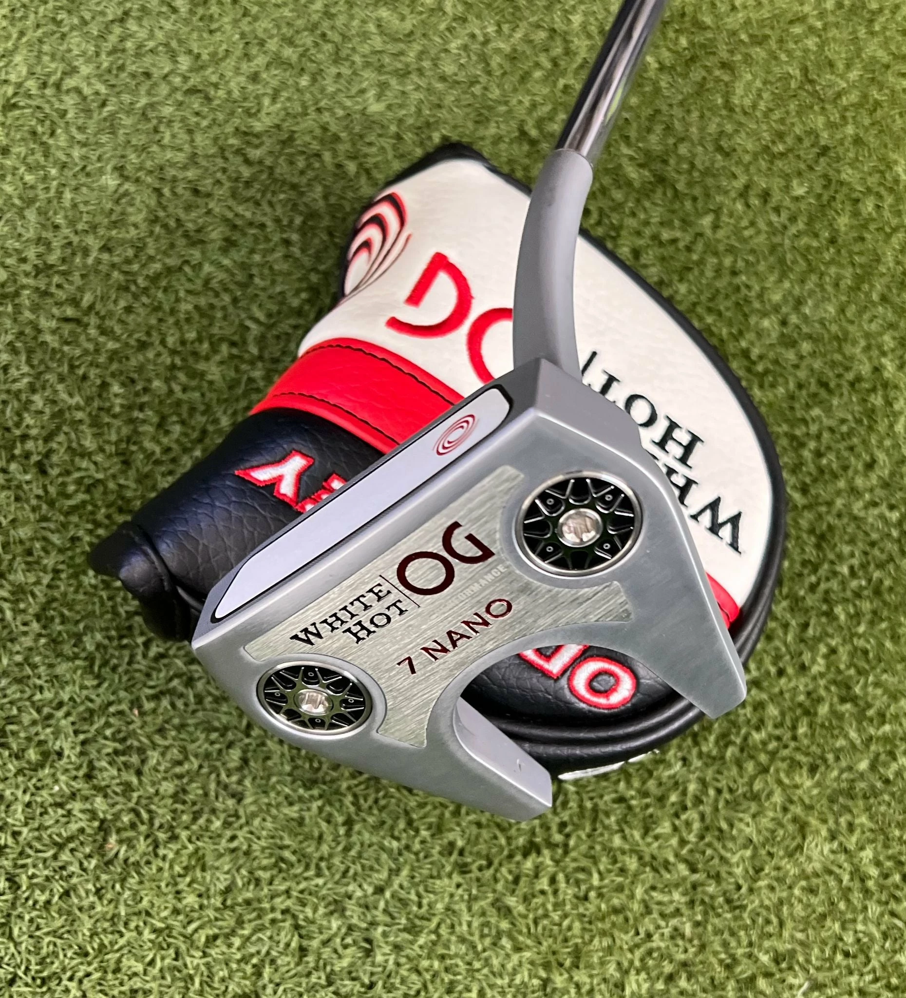 Www.chipnputt.com Odyssey White Hot OG 7 Nano Putter, 34", RH+HC, Stroke Lab Shaft & SS Grip-MINT! 5 Www.chipnputt.com Odyssey White Hot OG 7 Nano Putter, 34", RH+HC, Stroke Lab Shaft & SS Grip-MINT! - Image 3