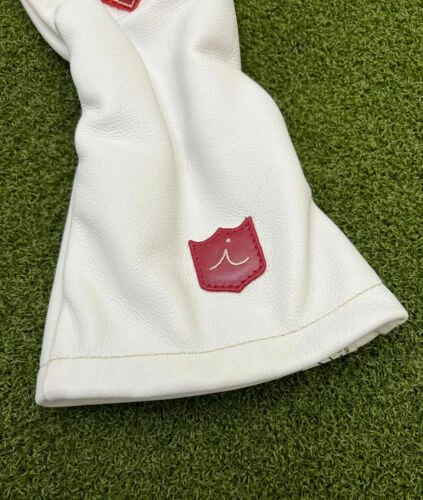 Www.chipnputt.com NEW!! Iliac Golf Vintage 3 Snow White + Patent Red Croc & Black Driver Headcover 5 Www.chipnputt.com NEW!! Iliac Golf Vintage 3 Snow White + Patent Red Croc & Black Driver Headcover - Image 3