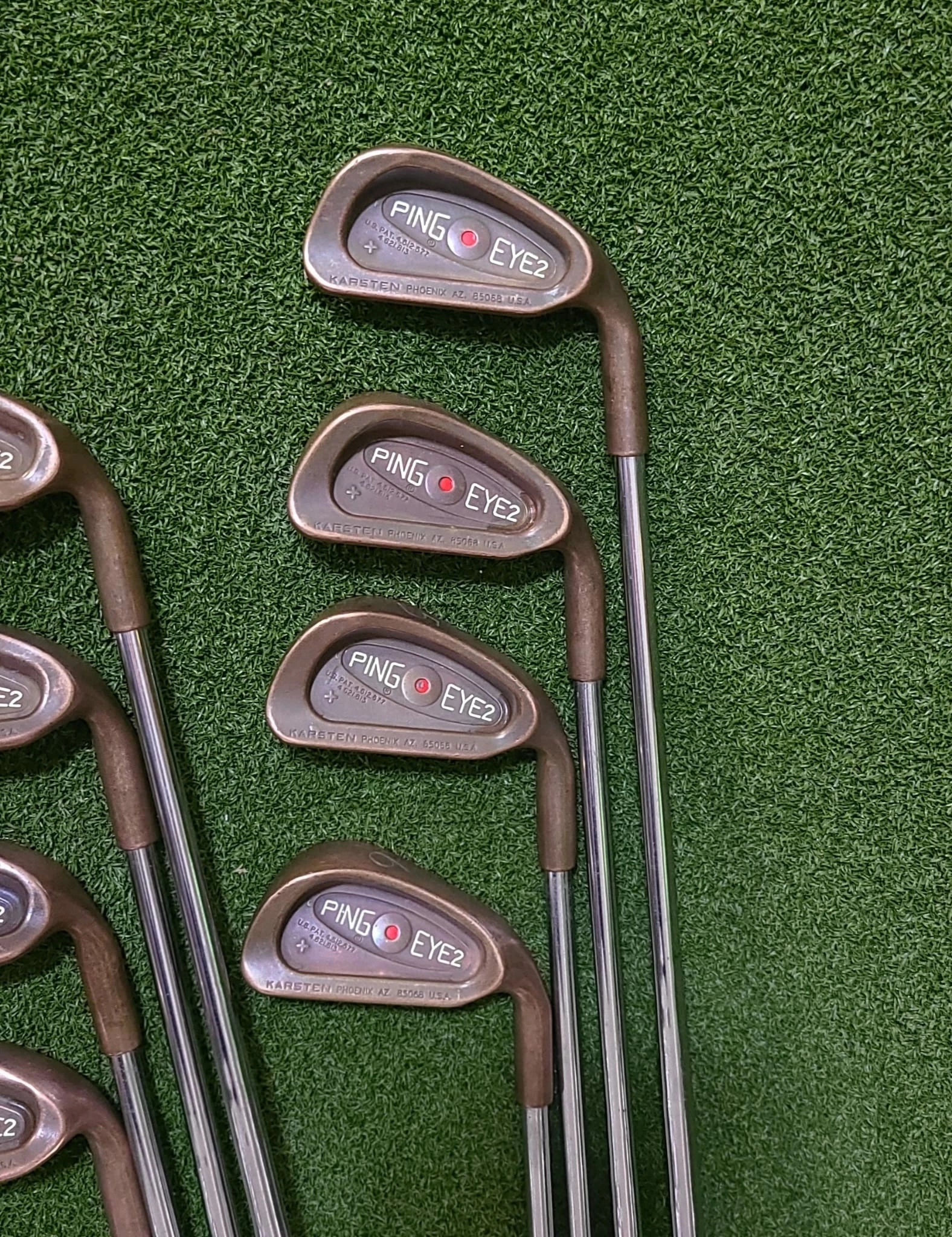 Www.chipnputt.com Ping Eye 2+ BeCu 3-W Iron Set, RH, Beryllium Copper, Red Dot 1º Flat- Rare-Good! 5 Www.chipnputt.com Ping Eye 2+ BeCu 3-W Iron Set, RH, Beryllium Copper, Red Dot 1º Flat- Rare-Good! - Image 3