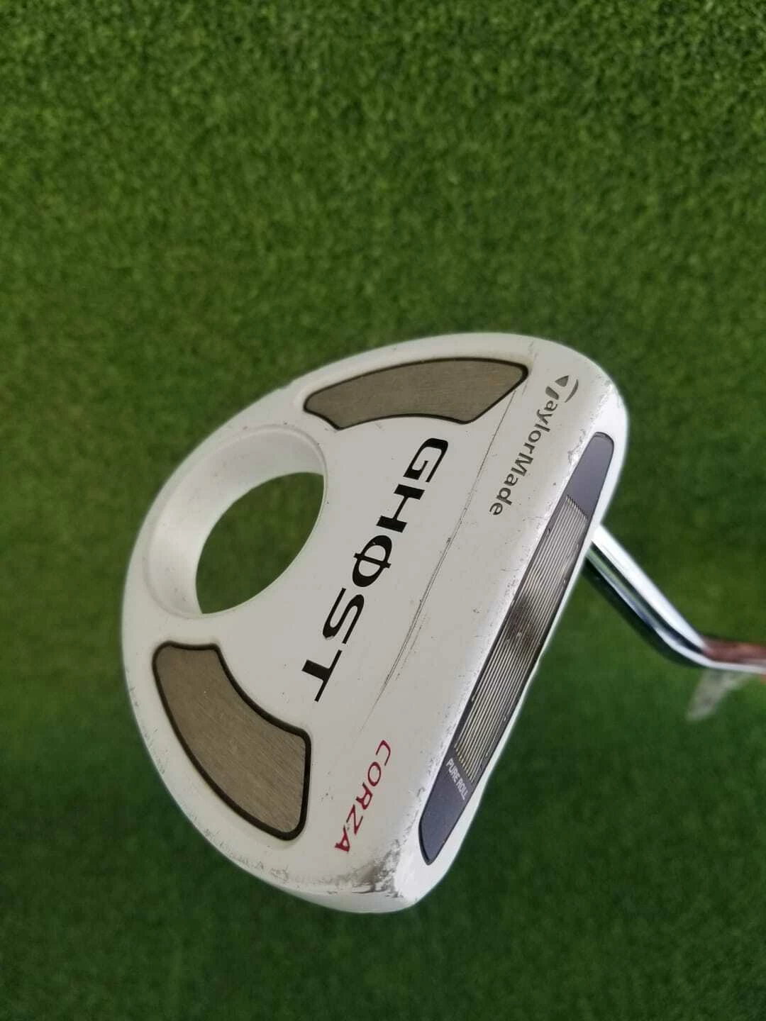 Www.chipnputt.com TaylorMade Ghost Corza Putter, LH + H/C, 35" Stock Steel Shaft-Winn Grip-Good! 5 Www.chipnputt.com TaylorMade Ghost Corza Putter, LH + H/C, 35" Stock Steel Shaft-Winn Grip-Good! - Image 3