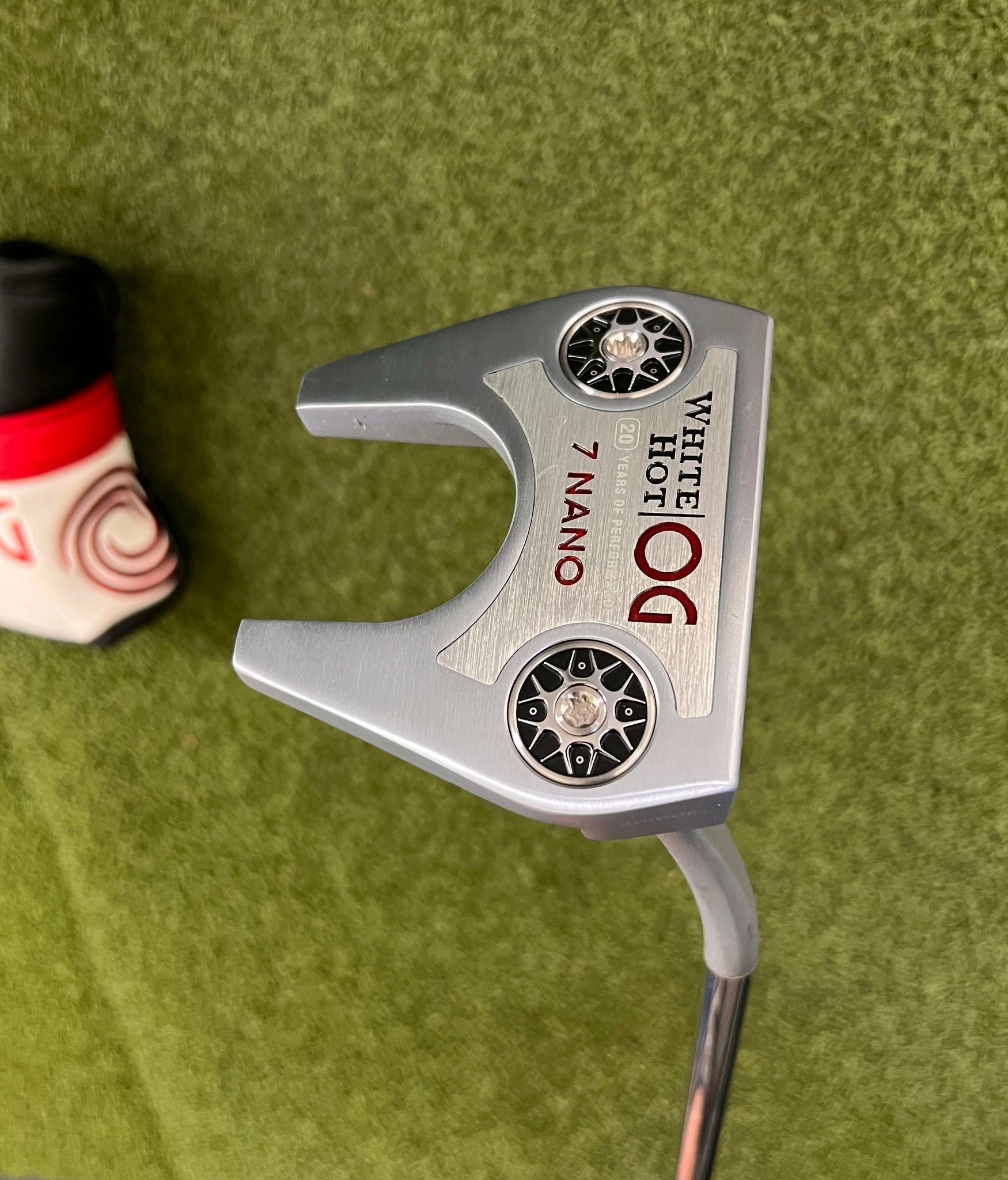 Www.chipnputt.com Odyssey White Hot OG 7 Nano Putter, 34", RH+HC, Stroke Lab Shaft & SS Grip-MINT! 6 Www.chipnputt.com Odyssey White Hot OG 7 Nano Putter, 34", RH+HC, Stroke Lab Shaft & SS Grip-MINT! - Image 4